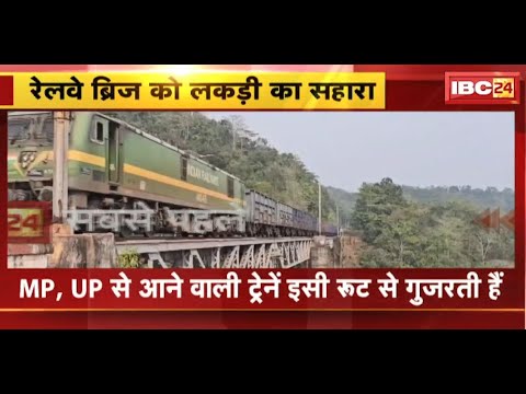 Pendra Railway Bridge : रेलवे ब्रिज को लड़की का सहारा | यात्रियों की जान से खिलवाड़..जिम्मेदार मौन?