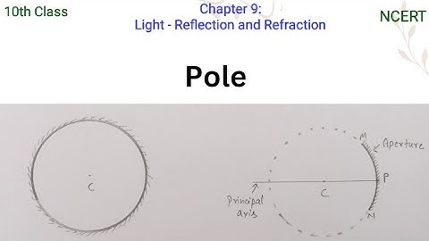Pole ll concave mirror ll light reflection and Refraction ll
