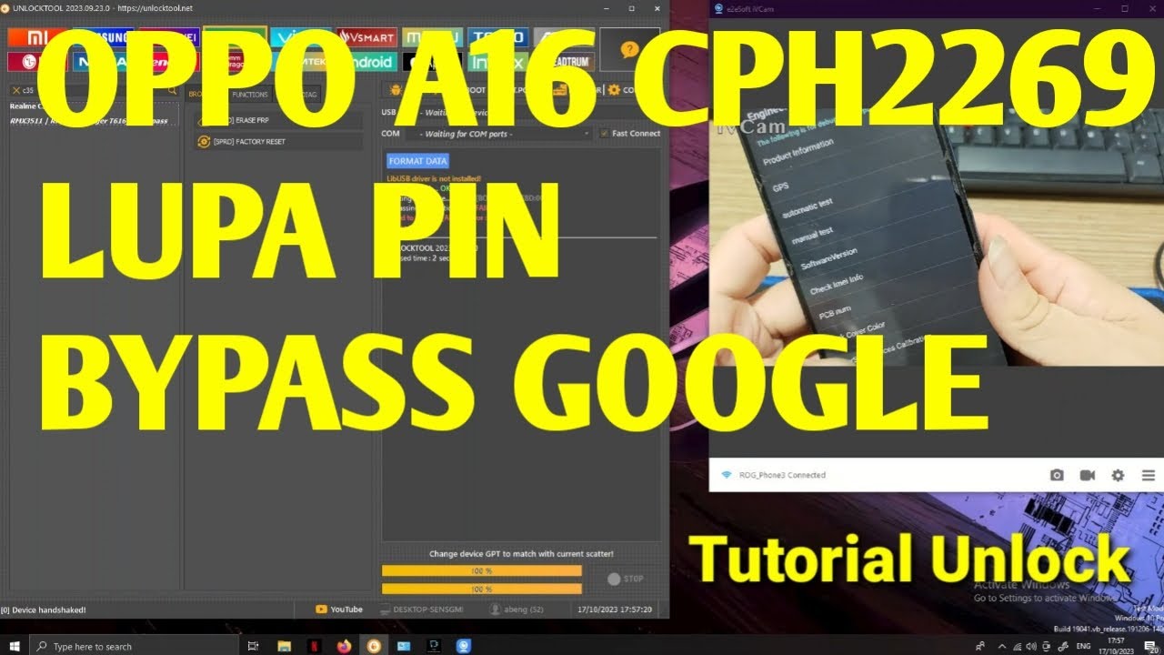 oppo-a16-cph2269-lupa-pin-via-unlocktool-lupapola-unlocktool-youtube