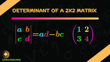 Matrices - Determinant of a 2x2 Matrix