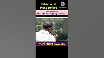 laws of refraction..refraction at plane surface #shorts #class12physics #refraction #neet #12thboard