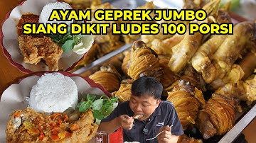 Pertama Kali Makan Ayam Geprek di Sini! Porsi Jumbo, Siang Dikit Langsung Ludes!
