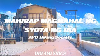 Watch Apo Hiking Society Mahirap Magmahal Ng Syota Ng Iba video