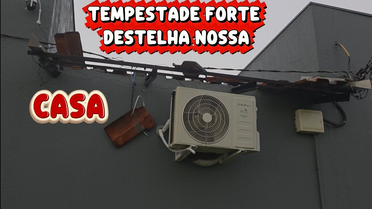Tempestade Forte Agora Aqui Na Chácara, Destelhou E Molhou Tudo A Casa
