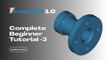 FreeCAD Beginner Tutorial 2025: Revolve, Pocket, Circular Pattern, Chamfer & Fillet Explained