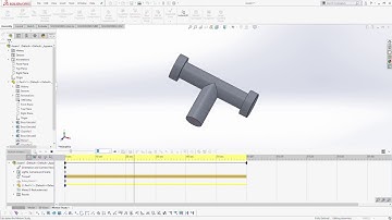 SolidWorks 2018 Motion Analysis - Dzhanibekov Effect (Tennis racket theorem)