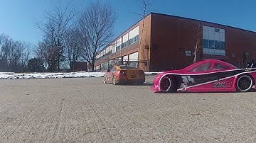 HPI Sprint 2 drift and Tamiya TT-01 learning to drift.