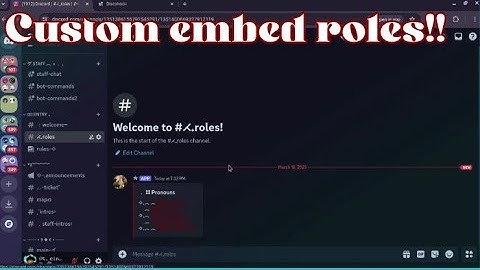How to Make Custom Embed Roles in Discord! - Tutorial - Cinnabun🥐