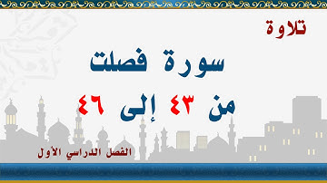 سورة فصلت من 43 إلى 46