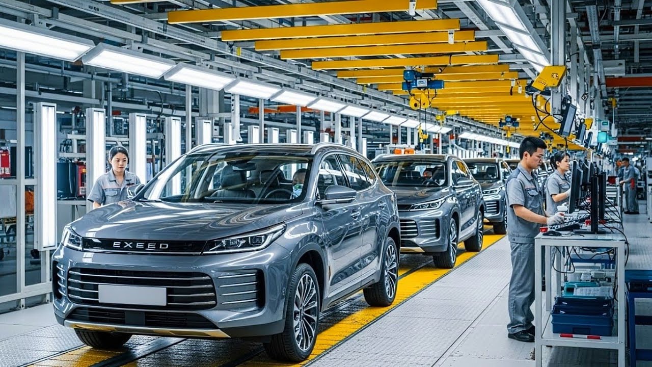 How Chery Produces Exeed RX SUVs | Inside the Chinese Factory (Full Process)