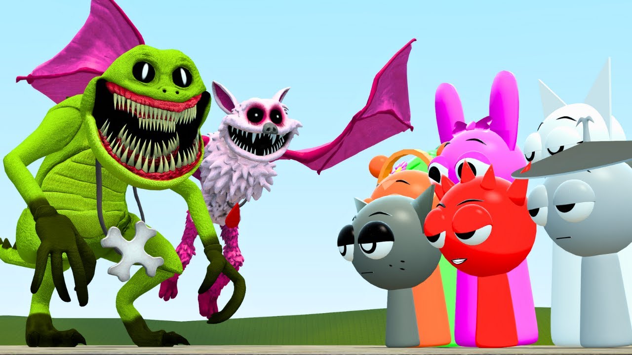 New Monster Critters Poppy Playtime Chapter 4 Vs Sprunki Family In Garry's Mod
