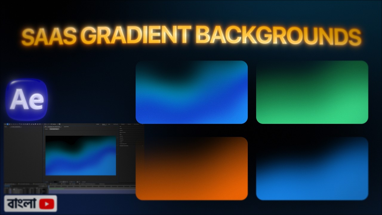 Create High-End SaaS gradient Animations in 4 Minutes (After Effects ...