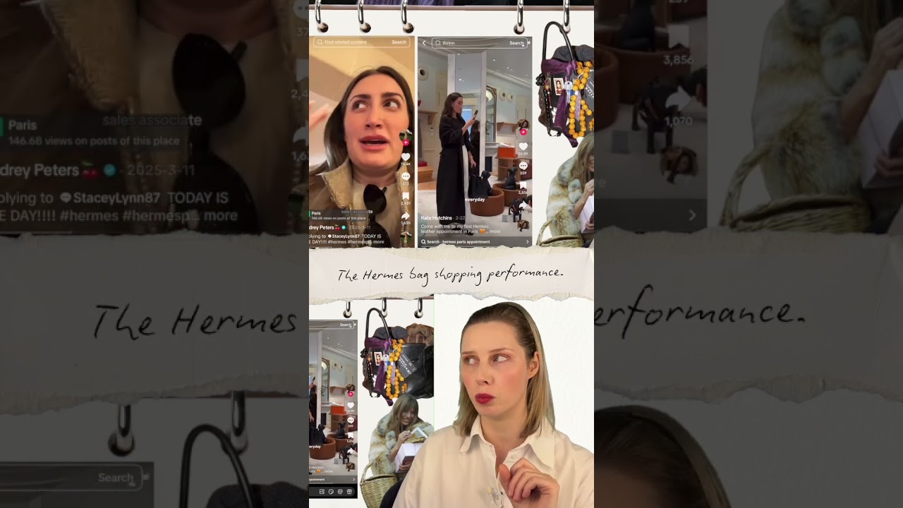 The Hermes bag shopping performance.