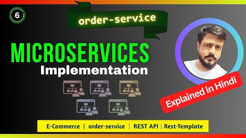 Java Microservice - Order Service  |  REST API [ in Hindi ] | E-Commerce example