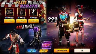 AMANHÃ!! NOVO PUNHO COMO PEGAR, PASSE DE MAIO BARATO, CAMISAS DE TIMES? E NOVO SAMURAI - FREE FIRE