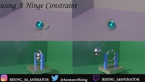 Maya Dynamics ( Hinge Constraint ). Satisfying video made In 3d Maya .