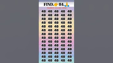 Find 👉 84 odd number puzzle 🧩 iq test 🧠 math reasoning puzzle 🧩 #mathematicspuzzles #mathspuzzle