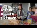 Build DIY Toddler Bike Rack In 60 Seconds