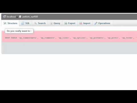 Using PHPmyAdmin to Import WordPress Database Files