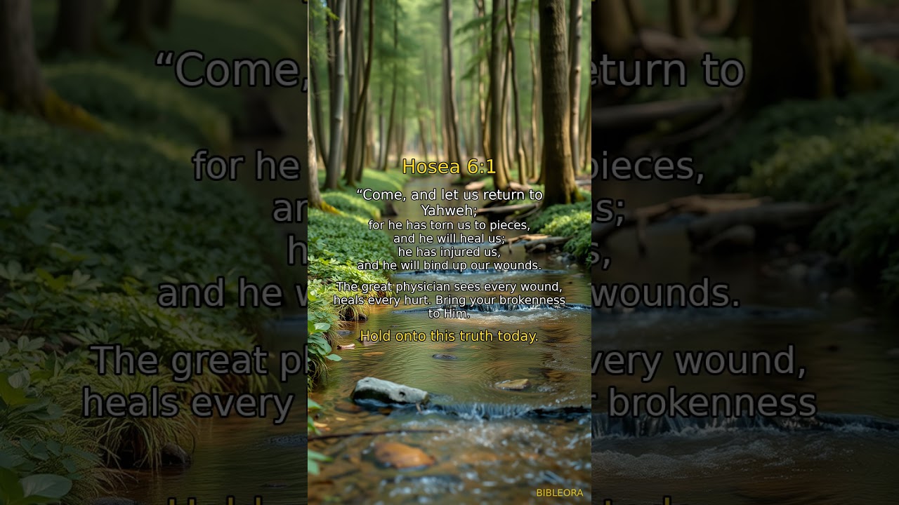 📖 HOLY BIBLE: Scripture | Hosea 6:1 #shortsvideo