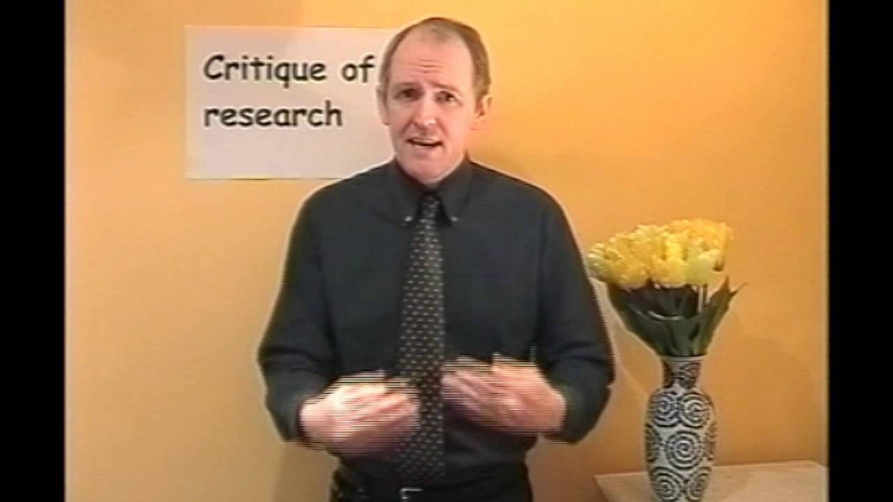 Research 9, Critique of research