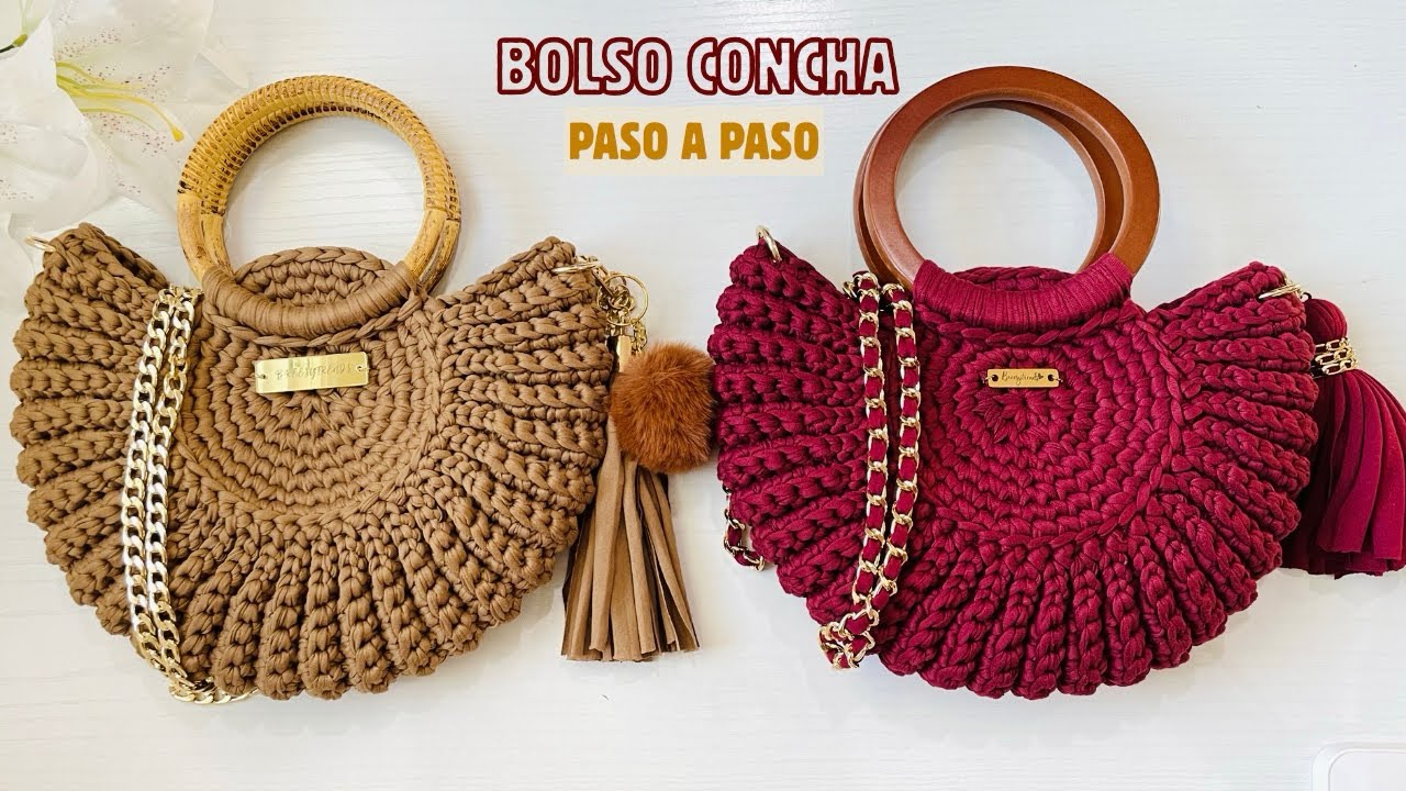 Сумка-ракушка крючком 🧶 | Уникальный и простой круглый дизайн