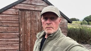 Building a new shed and restocking the lake with Trout