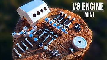 Making a Mini V8 Engine Model - Milling & Turning Machine