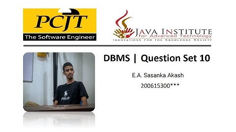 DBMS |  How to write a Join Query Statement to connect to a table.