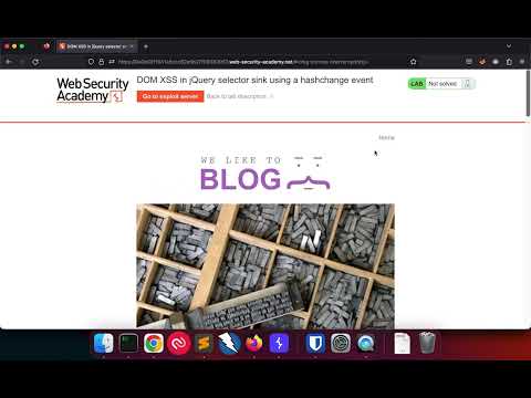 DOM XSS in jQuery selector sink using a hashchange event - PortSwiggerAcademy