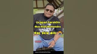 Ucapan Pengabdian Terakhir Mas Rian Mahendra di PO HARYANTO bikin haru