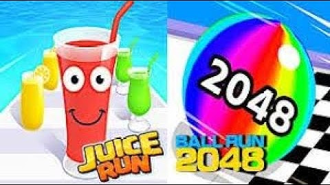BallRun 2048 vs Juice Run Speedrun All Levels Gameplay