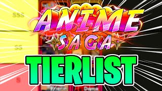 💪Las MEJORES UNIDADES en ANIME SAGA🔥[TIERLIST] #roblox