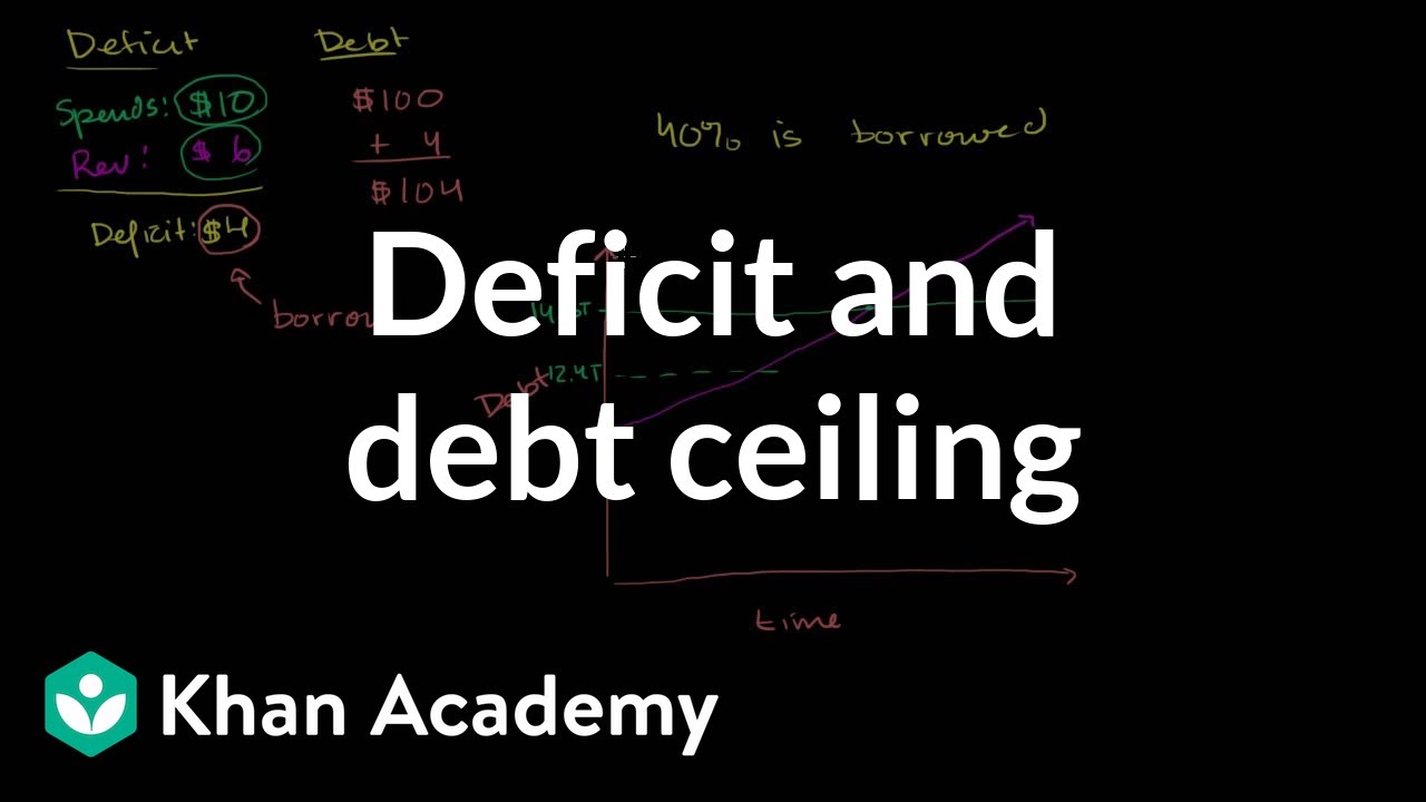 Deficit And Debt Ceiling Video Khan Academy