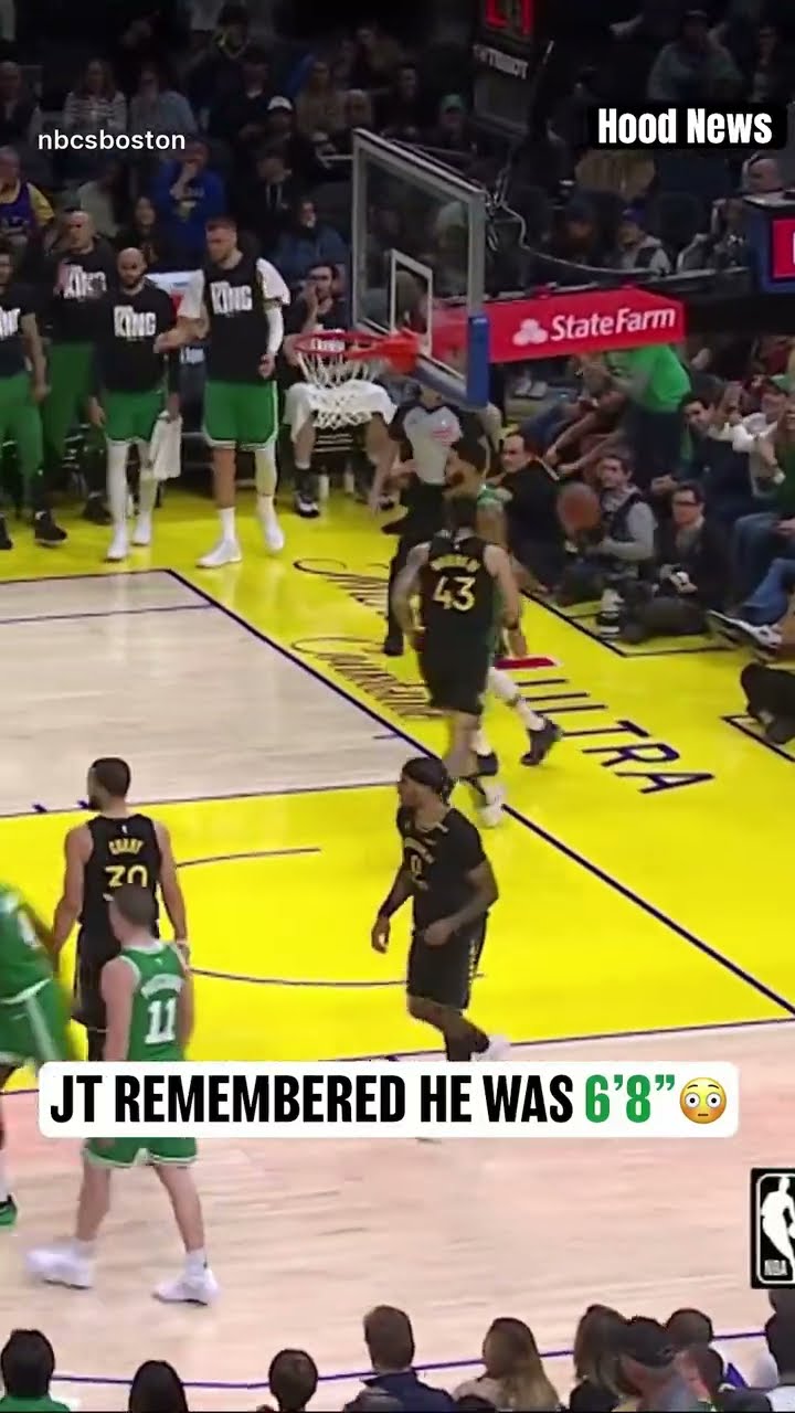 He remembered #hoodnews #jaysontatum #celtics #NBA #basketball #sports #viralvideo #dunk #how #wow