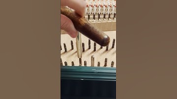 Replacing a string on the harpsichord #harpsichord #keyboard #musianslife #catarinamuziek