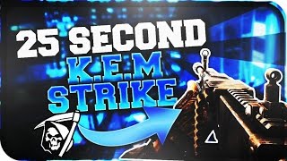 25 SECOND K.E.M STRIKE! INSANE FAST CALL OF DUTY GHOSTS K.E.M STRIKE IN CORE! (SPAWN TRAPPING!)