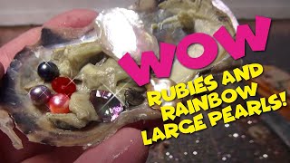 Digging up Ruby & Rainbow & Large Pearls Found in Oysters Deep from the Sea! Only On Fun House TV Profile