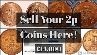 Ebay Rare Coin New Pence 2 Worth 14,000 Do You Have One ? Sell It Here