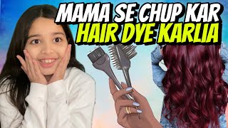 Aayat Arif || Mama se Chup kar HAIR DYE karlia || vlog