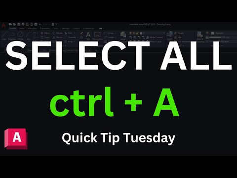 How to "Select All" Objects & Shapes  - AutoCAD
