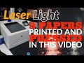 Testing 9 Laser Light transfer papers with one of the cheapest desktop printer! The HP M254DW