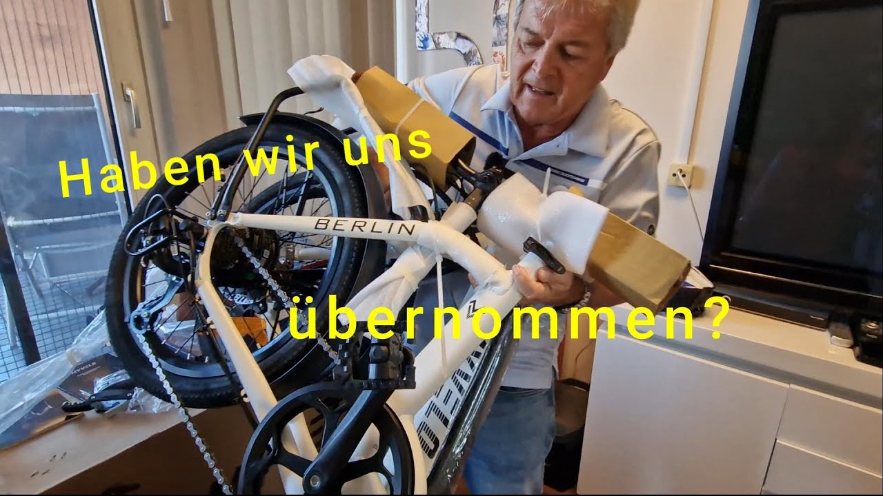 E-Bike Faltrad- Wir haben zugeschlagen! myvelo Berlin Klapprad- Unboxing 2024
