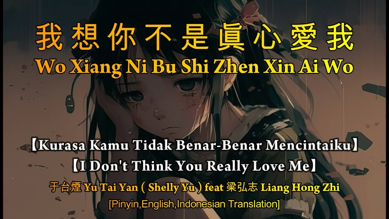 Wo Xiang Ni Bu Shi Zhen Xin Ai Wo【我想你不是眞心愛我】[Pinyin,English,Indonesian Translation]