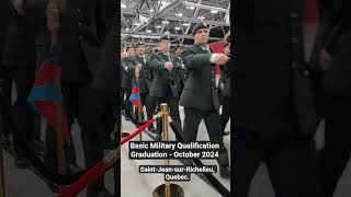 Basic Military Qualification Graduation - October 2024 #woworivera #Canada #airforce #Quebec