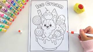 Cute Corgi Ice Cream Coloring Pages 🐶🍦 News
