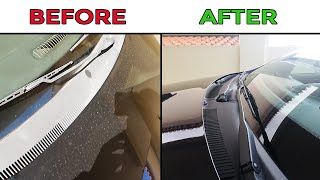 😲!!Best Product Ever!! How to Restore Black Trim on car. Best car plastic trim restorer!