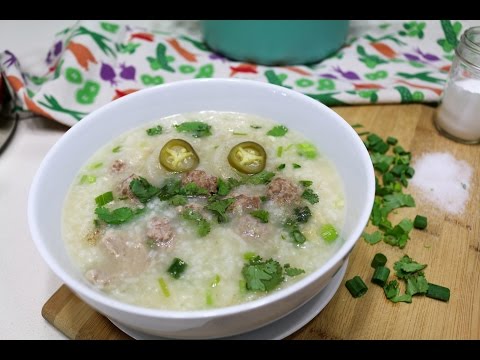 Thai Rice Soup with Pork ข้าวต้มหมู - Episode 40