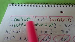 EXPRESIONES  ALGEBRAICAS ENTERAS: EJERCICIOS COMBINADOS