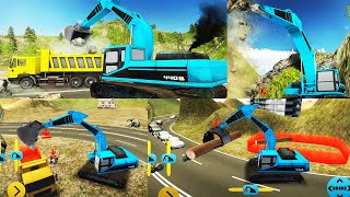 Stone Cutter Heavy Excavator Operator - Rock Mining Simulator 2021 - Android GameplayI Stone Cutting screenshot 4